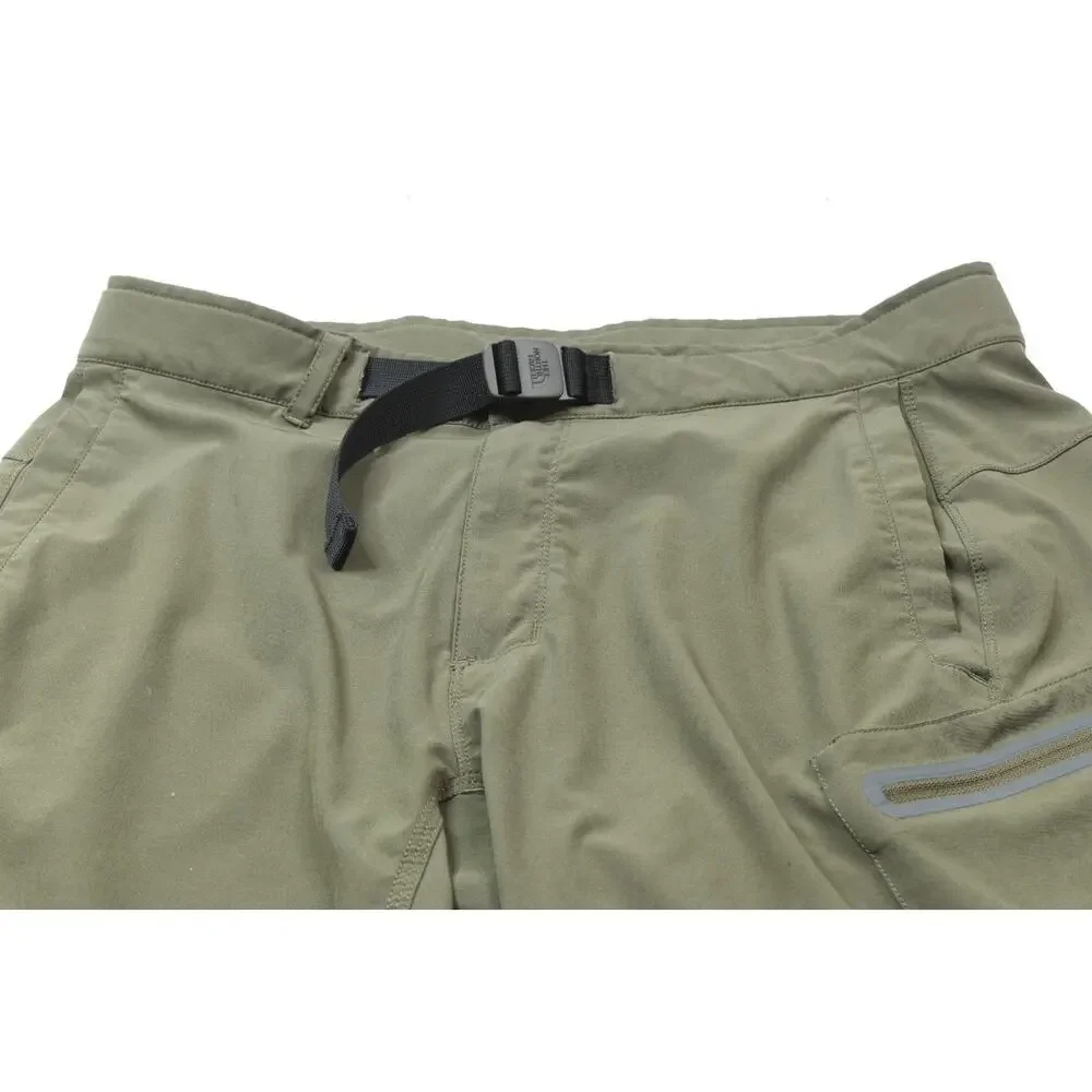 The North Face Paramount Trail Shorts Mens 36 Green Belted Relaxed Fit Hiking